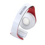 F4065 - Cuffie ad archetto Bluetooth con ingresso scheda SD rosse e bianche KSC-728 - Cuffie
