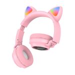 F4300 - Cuffie ad archetto bluetooth rosa JD012 - Cuffie