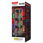 KK-8302 - Cassa acustica 3x8" 40W Bluetooth/Scheda SD/USB con telecomando e microfono - Casse Acustiche