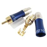 B9056 - Connettore RCA maschio contatti placcati oro - Connettori e Adattatori