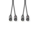 ND2545 - Cavo Audio Stereo 2x Maschio RCA - 2x Maschio RCA 3.0 m Grigio - Cavi Audio Video