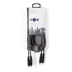 ND2545 - Cavo Audio Stereo 2x Maschio RCA - 2x Maschio RCA 3.0 m Grigio - Cavi Audio Video