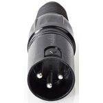 ND4894 - Connettore XLR 3-Pin Maschio nichelato Diametro ingresso cavo 5mm Nero - Connettori e Adattatori