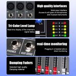 E9140 - Mixer professionale 6 canali effetti DSP con Bluetooth/USB - Mixer