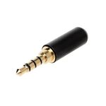 06100 - Jack Audio 4 Poli 3.5mm maschio per cuffie e riparazione filo - Connettori e Adattatori