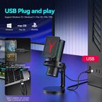 E9120 - Microfono per streaming da gioco RGB USB/Type C GM7 - Microfoni
