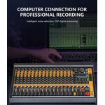 E9110 - Mixer audio professionale 16 canali con Bluetooth/USB 99 effetti DSP - Mixer