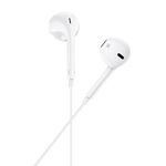 F2420 - Cuffie auricolari con microfono 1.2m jack audio 3.5mm bianche JD008 - Cuffie Auricolari