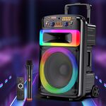 KK-12101 - Cassa acustica portatile ricaricabile trolley 12" 40W Luce LED Bluetooth TWS/SD/USB KK-12101 - Casse Acustiche