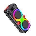 KK-8201 - Cassa acustica portatile ricaricabile 2x8" 30W Luce LED Bluetooth TWS/SD/USB KK-8201 - Casse Acustiche