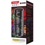 KK-8203 - Cassa acustica portatile ricaricabile 2x8" 40W LED Bluetooth/USB con microfono e telecomando  KK-8203 - Casse Acustiche