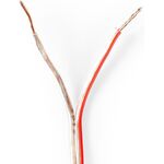 ND2190 - Cavo per Altoparlante 2x 0,75 mm2 15,0 m Avvolgibile Trasparente - Cavi Audio Video