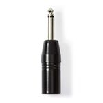 ND3808 - Adattatore XLR Mono Maschio a 3 pin XLR-Maschio da 6,35mm - Connettori e Adattatori
