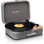 ND4302 - Giradischi retrò Bluetooth/USB con altoparlanti integrati grigio 33/45/78rpm - Giradischi