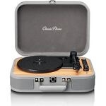 ND4302 - Giradischi retrò Bluetooth/USB con altoparlanti integrati grigio 33/45/78rpm - Giradischi