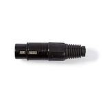 ND4892 - Connettore XLR Femmina a 3 pin XLR Nero - Connettori e Adattatori