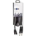 ND6905 - Cavo audio stereo 2x 6,35 mm maschio - 2x maschio RCA Placcato nickel 3m - Cavi Audio Video