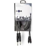ND9554 - Cavo audio stereo 2x 6,35 mm maschio - 2x maschio RCA 5m - Cavi Audio Video