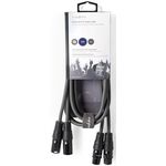 ND9655 - Cavo Stereo bilanciato 2XLR 3-Pin Maschio-2XLR 3-Pin Femmina 1.5m Sweex - Cavi Audio Video