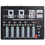 SP6900 - Mixer professionale 7 canali con Bluetooth e microfoni wireless 600W - Mixer