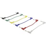 WB1580 - Cavo Mono-Audio 6.35mm Maschio 15cm 6 pezzi vari colori - Cavi Audio Video