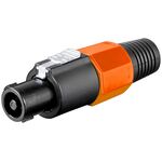 E6065 - Connettore speakon 4 poli arancione - Connettori e Adattatori
