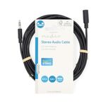 ND3566 - Cavo Audio Stereo Maschio da 3,5mm-Femmina da 3,5 mm 3m Nero - Cavi Audio Video