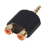 Q952 - Adattatore Jack 3.5mm maschio - 2x RCA stereo - Connettori e Adattatori