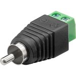 Z942 - Adattatore da spina RCA a morsetti a vite 2 pin - Connettori e Adattatori