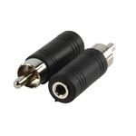 ND1375 - Adattatore Mono-Audio RCA Maschio - 3.5 mm Femmina Nero - Connettori e Adattatori