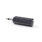 ND1365 - Adattatore audio mono Maschio da 3,5 mm - Femmina da 6,35 mm 10 pezzi Nero - Connettori e Adattatori