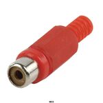 ND9260 - Connettore RCA Female PVC Rosso - Connettori e Adattatori
