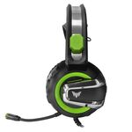 CMGH-3002 - Cuffie da gaming con microfono LED verde CMGH-3002 CrownMicro - Cuffie