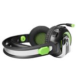 CMGH-3002 - Cuffie da gaming con microfono LED verde CMGH-3002 CrownMicro - Cuffie