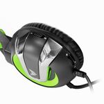 CMGH-3002 - Cuffie da gaming con microfono LED verde CMGH-3002 CrownMicro - Cuffie