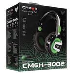 CMGH-3002 - Cuffie da gaming con microfono LED verde CMGH-3002 CrownMicro - Cuffie
