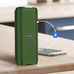 F2000 - Altoparlante Bluetooth 2" 10W USB/AUX/Scheda SD/Radio FM verde KSC-604 - Speaker Bluetooth