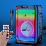 KSC-829 - Cassa acustica portatile ricaricabile 8" 20W Luce LED Bluetooth/USB - Casse Acustiche