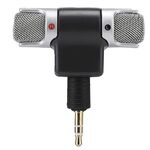 MIC129 - Microfono stereo snodabile 90° jack 3.5mm 3 poli per PC - Microfoni