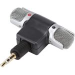 MIC129 - Microfono stereo snodabile 90° jack 3.5mm 3 poli per PC - Microfoni