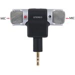 MIC129 - Microfono stereo snodabile 90° jack 3.5mm 3 poli per PC - Microfoni