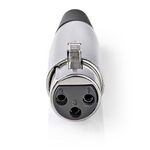 ND1335 - Connettore XLR Femmina a 3 pin XLR 25 pezzi Metallo - Connettori e Adattatori