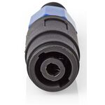 ND1345 - Connettore Altoparlante femmina a 4 pin Altoparlante Nero - Connettori e Adattatori