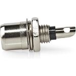 ND2491 - Connettore RCA maschio per cavo argento/nero confezione da 25 - Connettori e Adattatori