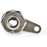 ND2491 - Connettore RCA maschio per cavo argento/nero confezione da 25 - Connettori e Adattatori