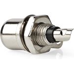 ND2491 - Connettore RCA maschio per cavo argento/nero confezione da 25 - Connettori e Adattatori