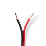 ND4378 - Cavo per Altoparlante 2x 1,50 mm2 15,0m Avvolgibile Nero/Rosso - Cavi Audio Video