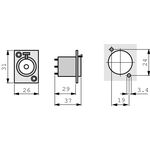 ND5824 - Connettore Stereo 6.35mm Femmina Metallo Argento Neutrik - Connettori e Adattatori