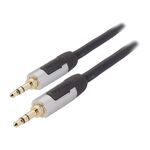 ND8035 - Cavo audio stereo maschio da 3.5mm 1m antracite - Cavi Audio Video