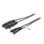 ND8065 - Cavo Stereo 2x XLR 3-Pin Femmina - 2x RCA Maschio 3m - Cavi Audio Video